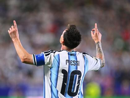 Leo Messi con Argentina.