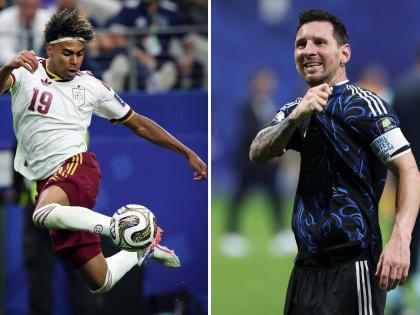 Lamine Yamal y Messi