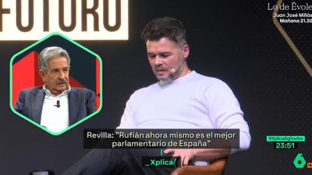 Revilla habla así de Rufián en laSexta.