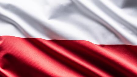 La bandera de Polonia