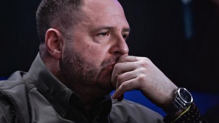 El jefe de la Oficina del Presidente de Ucrania, Andriy Yermak, asiste al foro "Ucrania. Año 2025", el 23 de febrero de 2025 en Kiev.