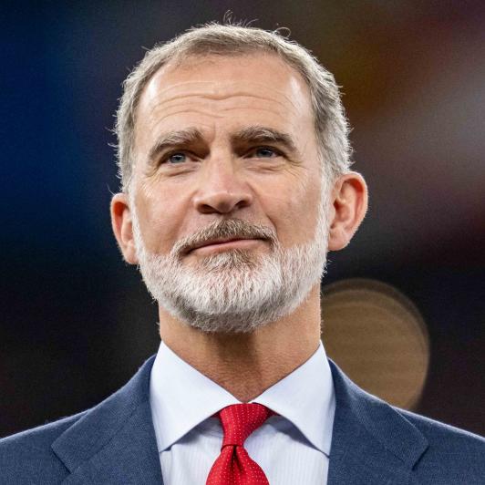 Felipe VI en un partido de fútbol de la selección española en 2024