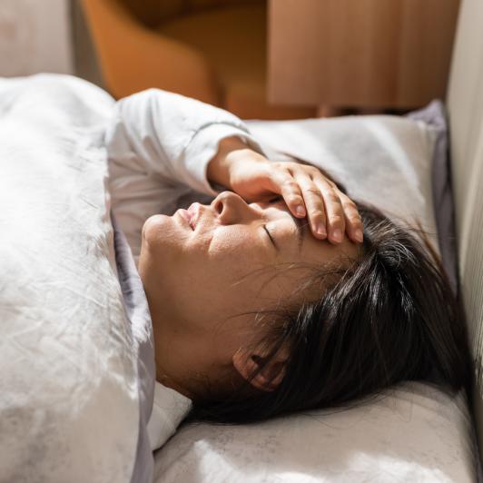Una mujer que no puede dormir