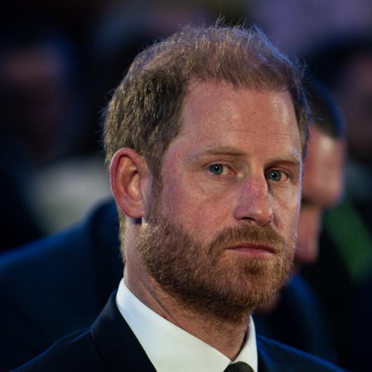 El príncipe Harry en un acto en Ucrania