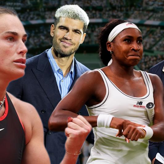 Aryna Sabalenka, Carlos Alcaraz, Coco Gauff y Jack Draper
