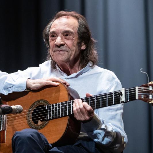 Pepe Habichuela, en un concierto en Madrid en 2021
