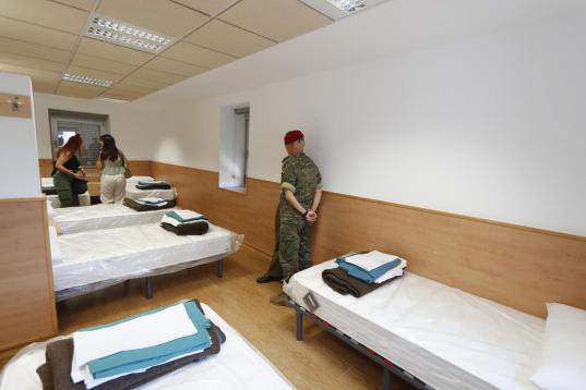 Camareta como la que alojará a la princesa Leonor en la Academia General Militar en Zaragoza