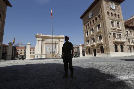 Entrada de la Academia Militar General de Zaragoza.