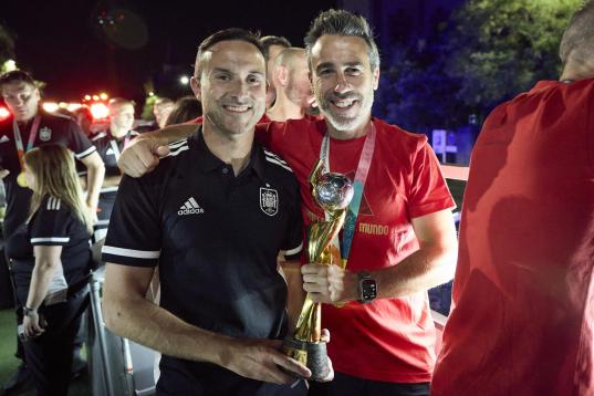 La fiesta de la selección femenina de fútbol por el Mundial