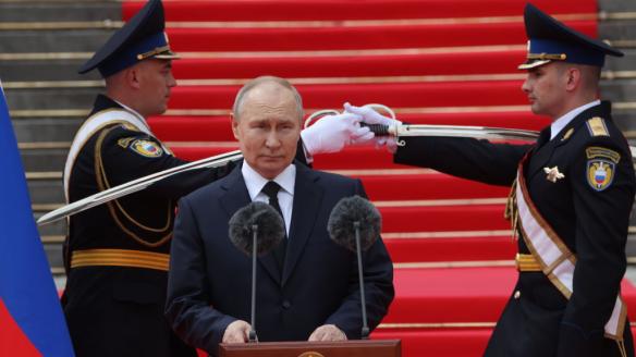 Putin, durante su discurso ante las élites militares
