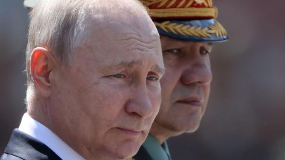 Vladimir Putin, emocionado, en un acto de homenaje a los soldados rusos