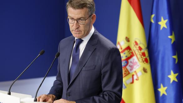 El presidente del PP, Alberto Núñez Feijóo.