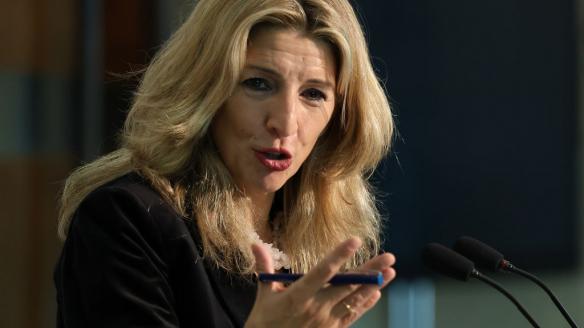 Yolanda Díaz, en una intervención