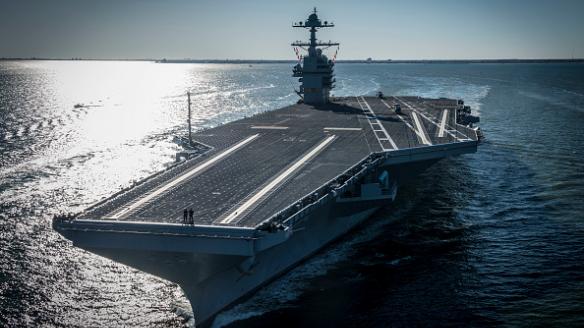 El portaaviones estadounidense USS Gerald Ford, en una imagen de archivo.