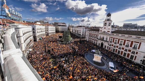 Manifestación del PP en Sol.