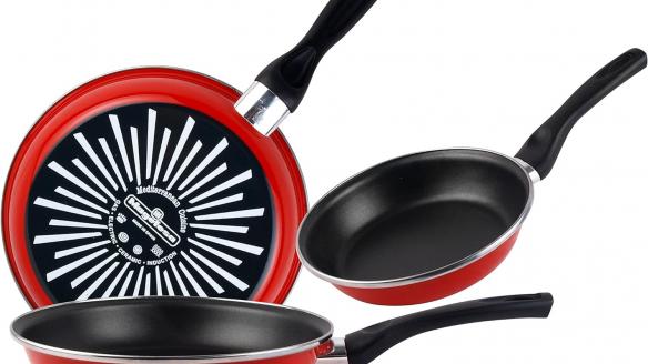 Juego de sartenes esmaltados Black Friday.