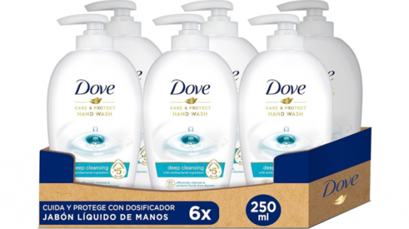 Pack de jabón de manos Dove Black Friday.