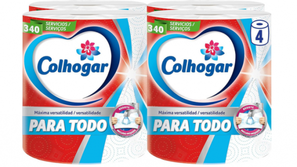 Pack x 4 de rollos de papel de cocina Colhogar Black Friday