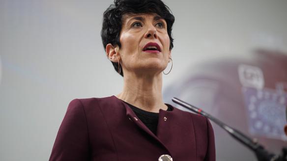 La ministra de Inclusión, Seguridad Social y Migraciones, Elma Saiz, en una imagen de archivo.