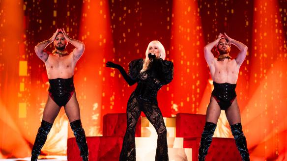 Nebulossa cantando ZORRA en el ensayo de Malmö / Corinne Cumming