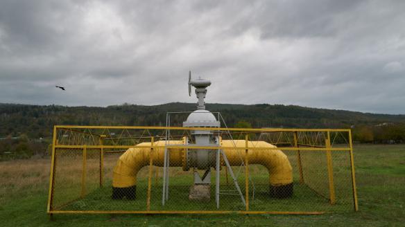 Un tramo del gasoducto que conecta Moldavia con Rusia.