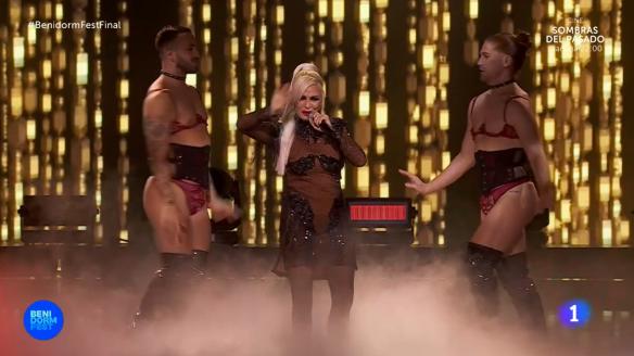 Actuación de Nebulossa en el Benidorm Fest 2025.