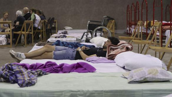 Vecinos de Abejera evacuados por el incendio de Zamora.