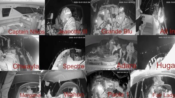 Embarcaciones de la Global Sumud Flotilla rumbo a Gaza bajo alerta máxima, vigiladas por drones y con riesgo de intercepción israelí.