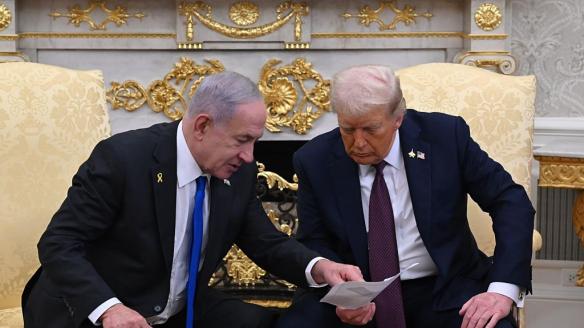 Trump y Netanyahu en la Casa Blanca el 29 de septiembre de 2025.
