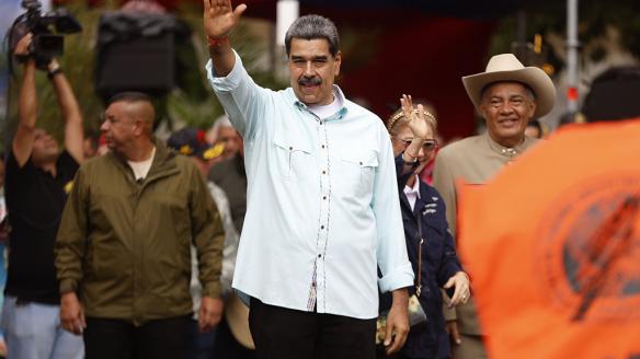 Nicolás Maduro, durante un acto público en Caracas, en una imagen de archivo.