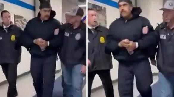 Así ha llegado Nicolás Maduro detenido al Centro de Detención Metropolitana (Nueva York).