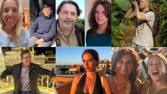 Algunas de las víctimas del fatal accidente ferroviario en Adamuz (Córdoba)