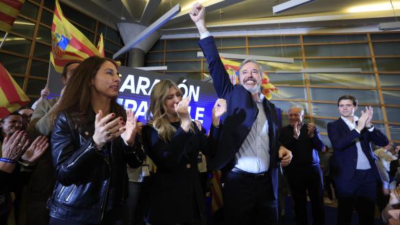 Jorge Azcón, tras valorar el resultado del 8-F.