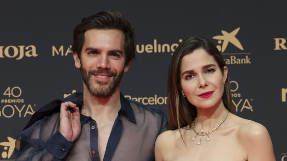 Marc Clotet y Natalia Sánchez en la alfombra roja de los Premios Goya 2026
