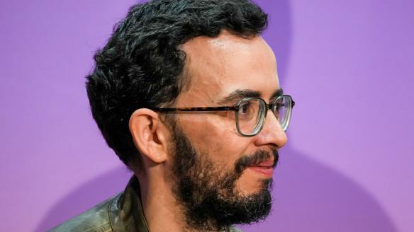 El candidato de Podemos-Alianza verde a la presidencia de la Junta de Castilla y León, Miguel Ángel Llamas
