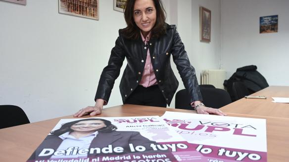 Alicia Gallego, candidata de Unión del Pueblo Leonés (UPL) a las elecciones de Castilla y León.