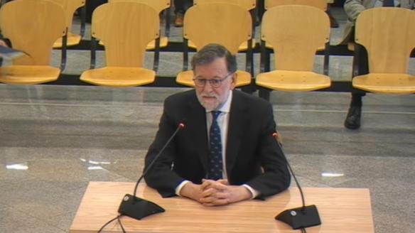 El expresidente del Gobierno, Mariano Rajoy, declarando en la Audiencia Nacional