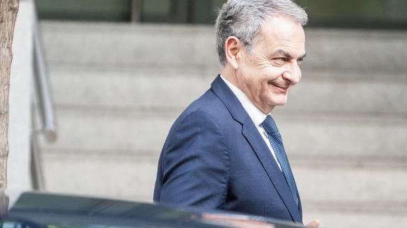 SPAIN - JUNE 17: Former Prime Minister Jose Luis Rodriguez Zapatero on his arrival at the National High Court on 17 June 2026 in Madrid, Spain. Zapatero is giving evidence today as a person under investigation before the National Court judge probing alleged irregularities involving the 53 million euros from the Plus Ultra airline bailout and the former Socialist leader’s alleged influence in securing the bailout, as well as regarding the jewellery seized from his office and provisionally valued at 1.3 million. (Photo By Cesar Vallejo Rodriguez/Europa Press via Getty Images)