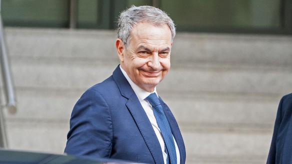 SPAIN - JUNE 17: Former Prime Minister Jose Luis Rodriguez Zapatero on his arrival at the National High Court on 17 June 2026 in Madrid, Spain. Zapatero is giving evidence today as a person under investigation before the National Court judge probing alleged irregularities involving the 53 million euros from the Plus Ultra airline bailout and the former Socialist leader’s alleged influence in securing the bailout, as well as regarding the jewellery seized from his office and provisionally valued at 1.3 million. (Photo By Cesar Vallejo Rodriguez/Europa Press via Getty Images)