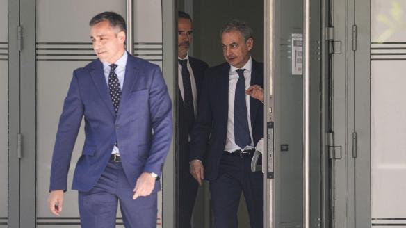 José Luis Rodríguez Zapatero sale de la Audiencia Nacional
