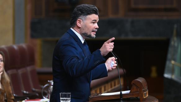 El portavoz de ERC, Gabriel Rufián.