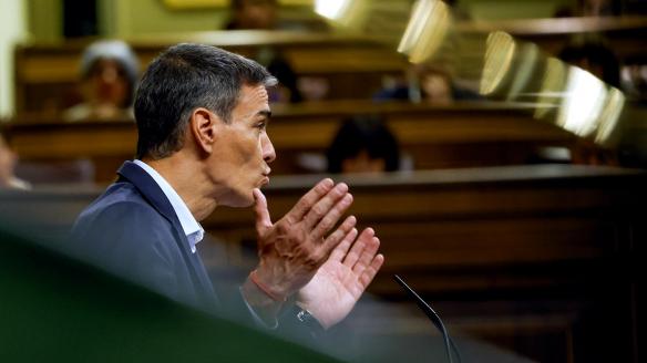 El presidente del Gobierno, Pedro Sánchez
