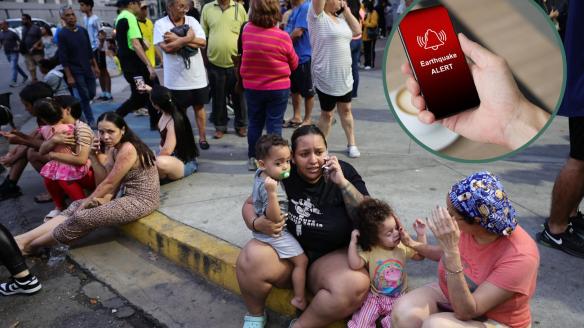 Terremoto y alerta en el móvil