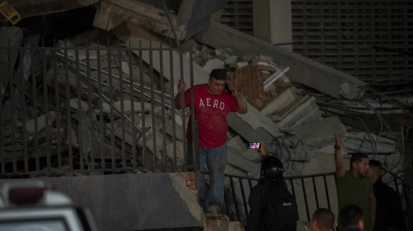 Images of buildings affected in some areas of the city after the 7.0 magnitude earthquake in the afternoon. Caracas, Venezuela, on June 24, 2026. (Photo by Jonathan Lanza/NurPhoto via Getty Images)