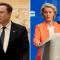 Elon Musk y Von der Leyen, enfrentados