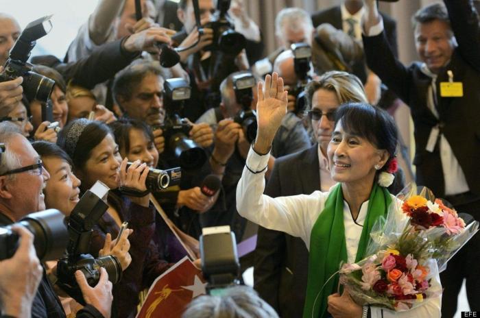 Aung San Suu Kyi pide cooperación internacional para reforzar el proceso democrático en Birmania
