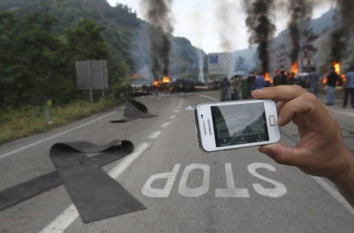 Minería, día 22: Huelga general contra el Gobierno e incidentes en Asturias (FOTOS)