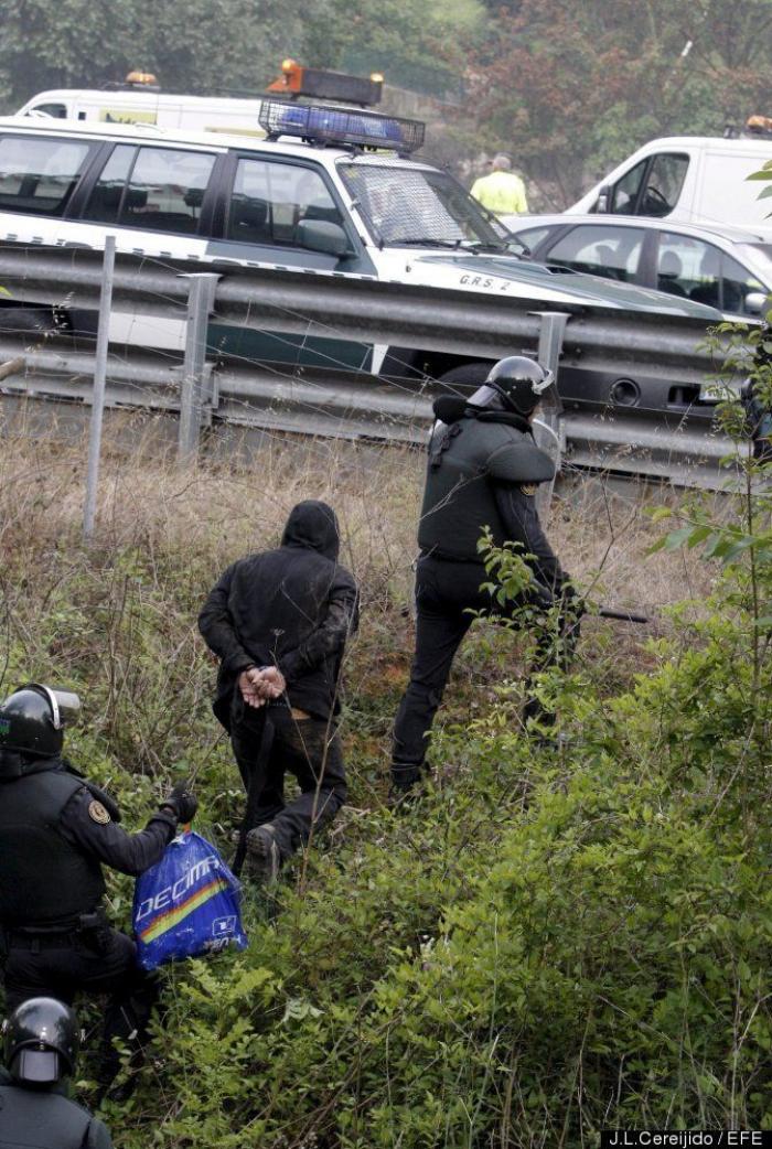 Minería, día 22: Huelga general contra el Gobierno e incidentes en Asturias (FOTOS)