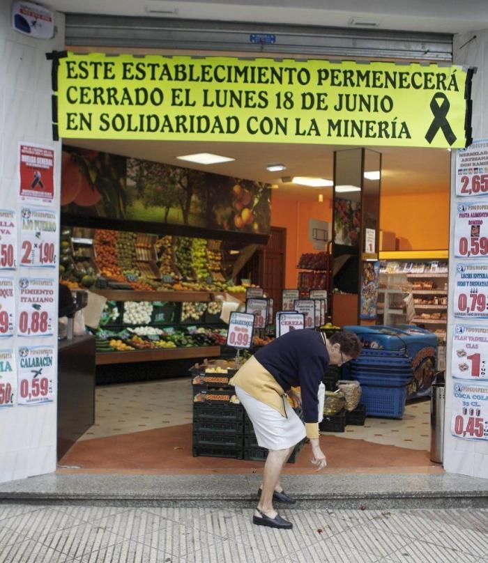 Minería, día 22: Huelga general contra el Gobierno e incidentes en Asturias (FOTOS)