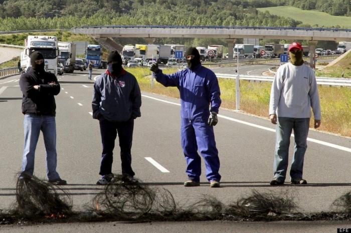 Minería, día 22: Huelga general contra el Gobierno e incidentes en Asturias (FOTOS)